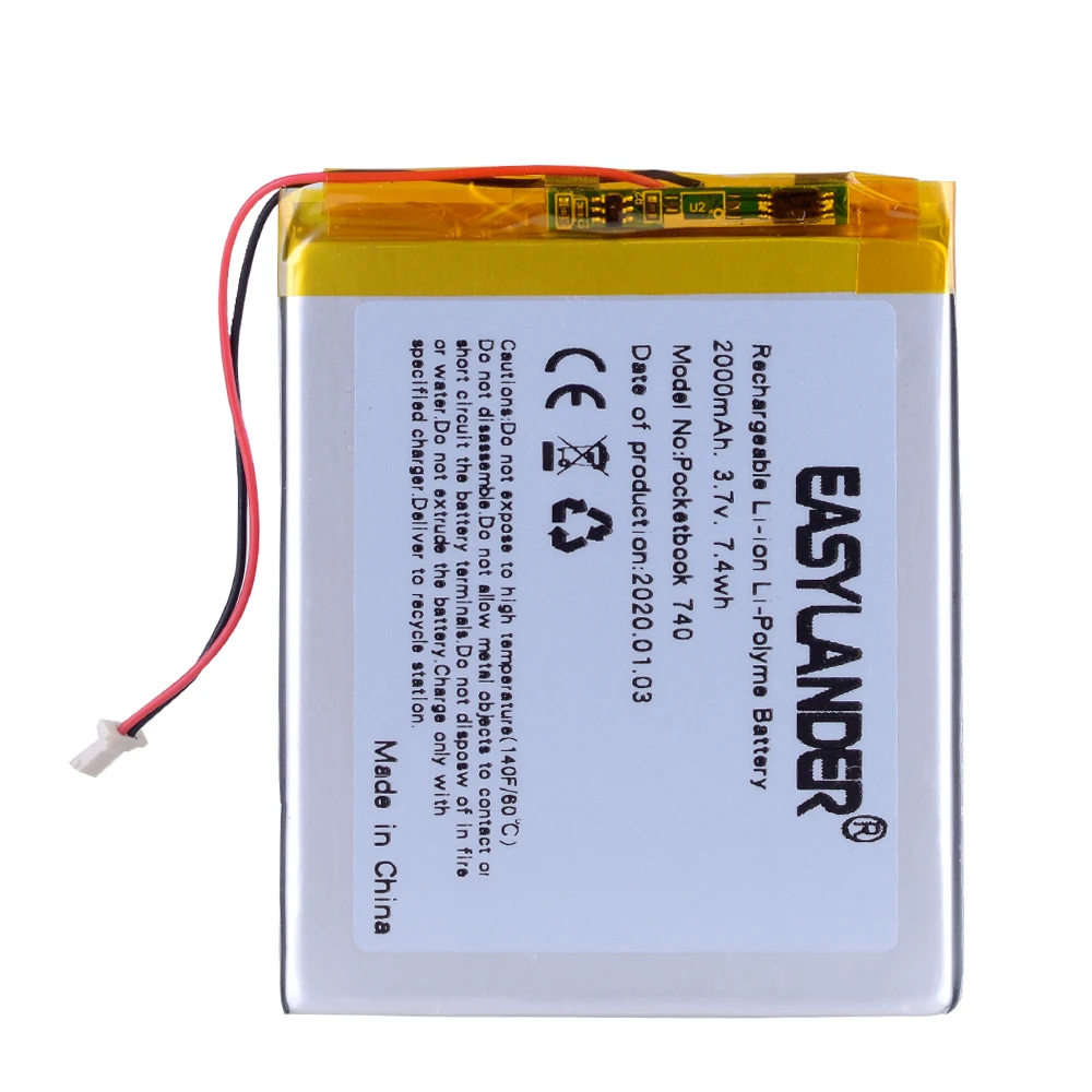 
3.7V 2000mAh Rechargeable battery For PocketBook740 PocketBook 740 JL18-A30 Battery 