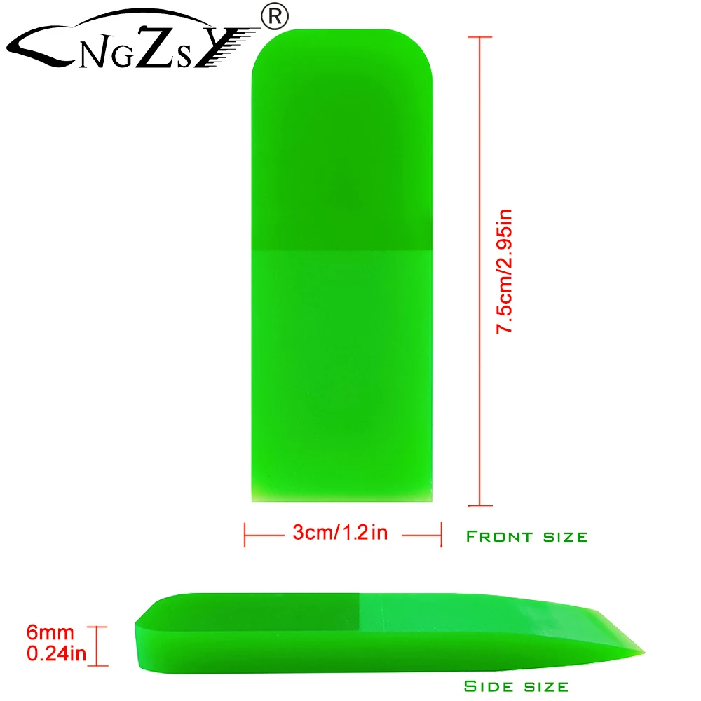 PPF Wrapping Car Tools Black Rubber Scraper Soft Wash Accessories Vinyl Tint Window Film Glass Water Removal Card Squeegee B89