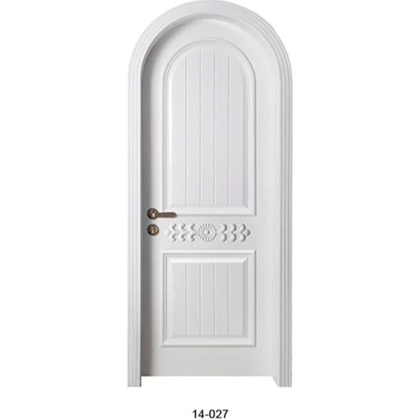 OEM Custom Mdf Board Pastoral Style Morden Design Arched Craft Solid Wood Doors For Room