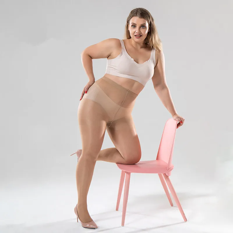 40D Front Plus Crotch Plus Fat Silk Pantyhose Women Sexy Super Thin Stocking Sheer tights