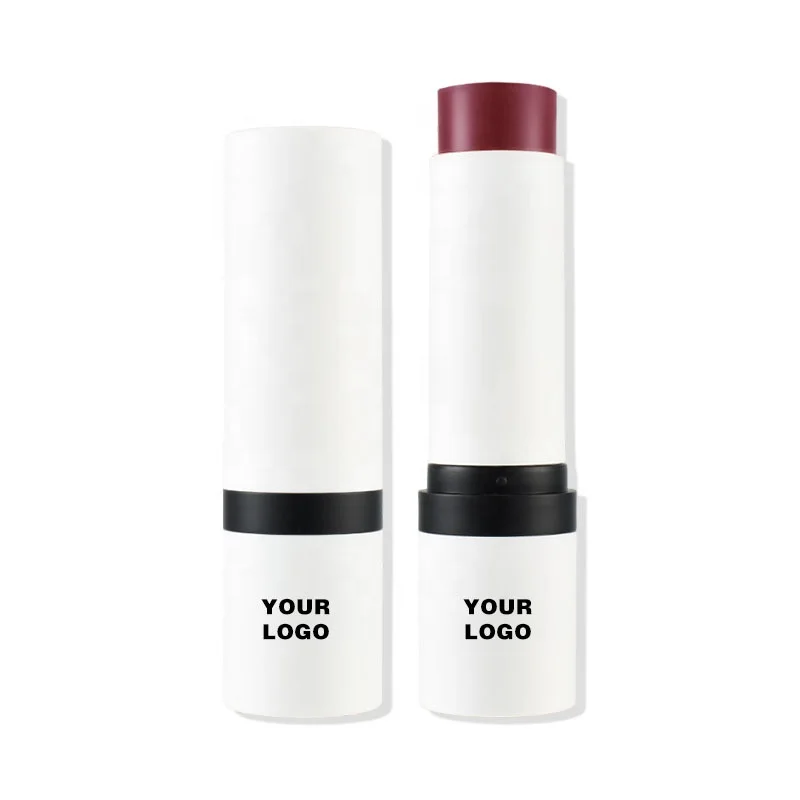 Organic Vegan Blush on Cheek Lips Natural Waterproof Moisturizer Matte Cream Blush Private Label Blush Stick with Brush