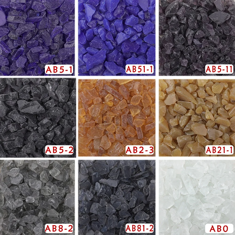  COE 90 Big size fusing glass frit lampwork DIY craft Creative hot melt series handmade Melting