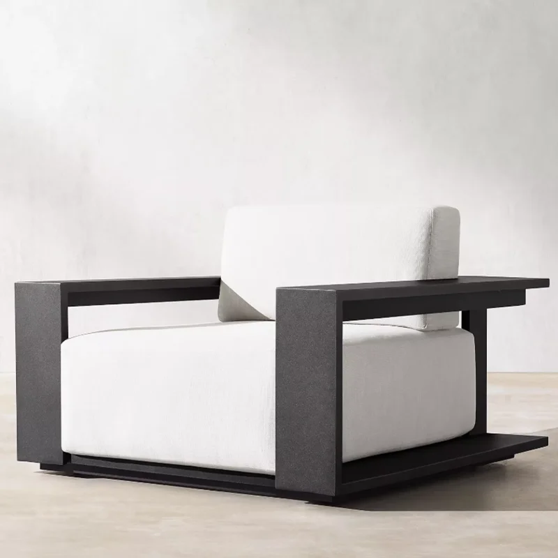 Sigma Custom Modern Outdoor Furniture Single person Sofa Aluminium Sofa