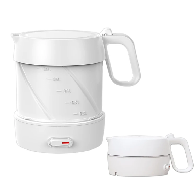
220V/110V Foldable Electric Folding Electric Collapsible Silicone Outdoor Portable Mini Travel Kettle 