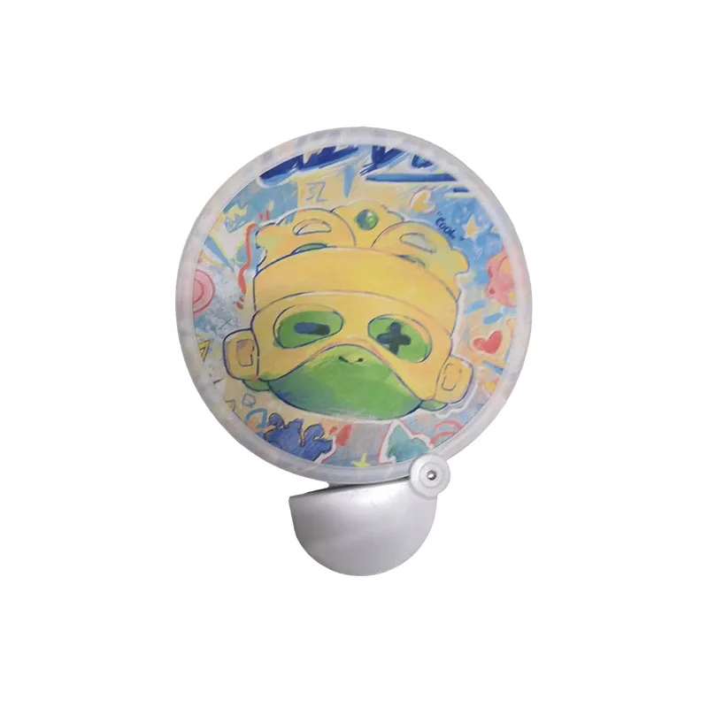 Creative Cartoon Cute Kawaii Printing Round Folding Portable Hand Fan for Girls