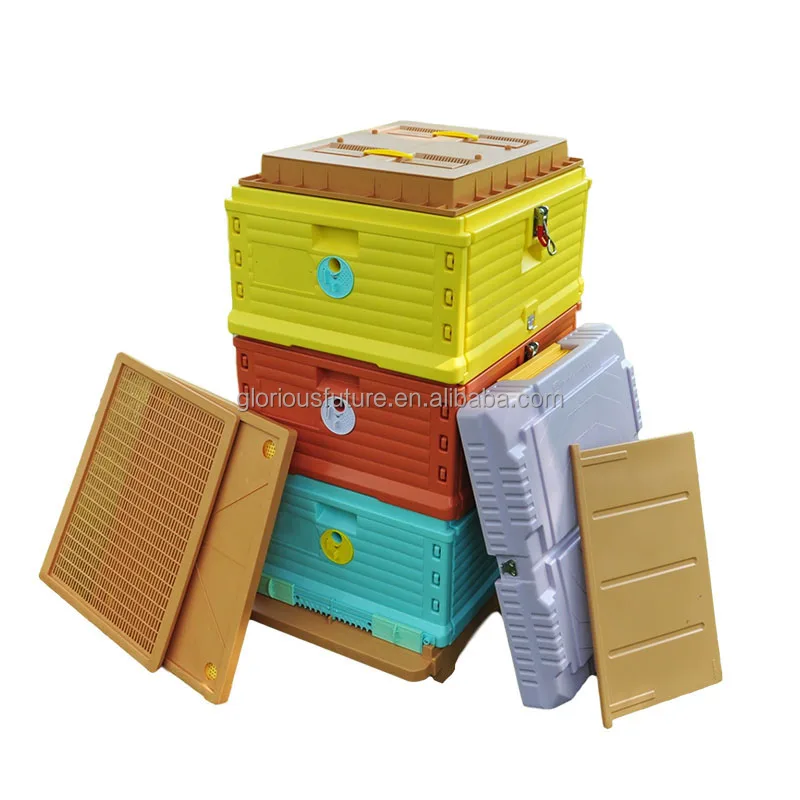 Wholesale High Quality Beekeeping Equipment tool Three layers 10-frame plastic thermo bee hive
