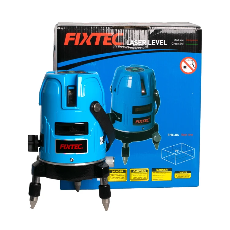 Лазерный уровень с 5 линиями и 8 точками IP54 от FIXTEC Power Tools