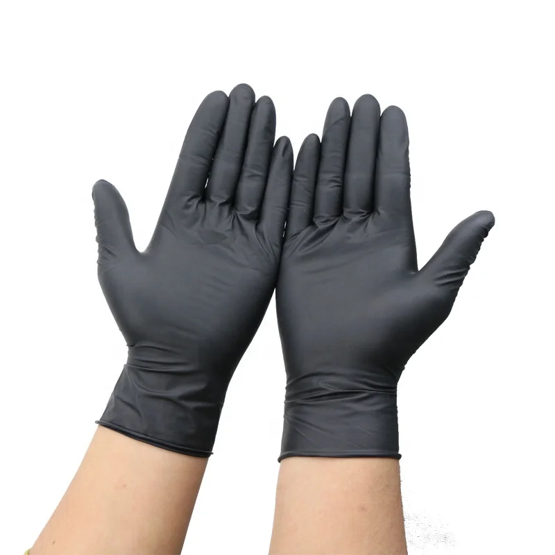 OEM Tattoo/Work Glove Nitrile Glove Disposable Black Gloves