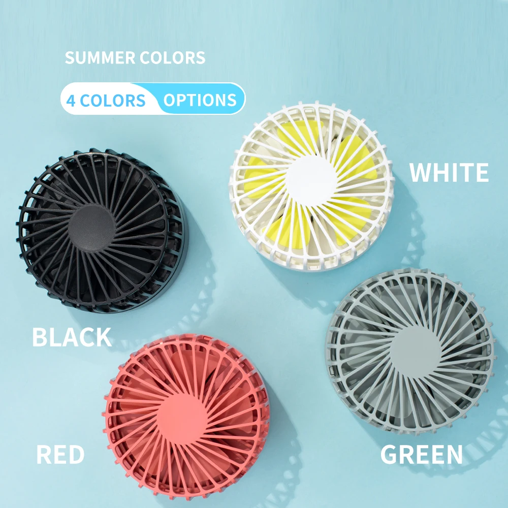 2024 New Folding Portable Desk Rechargeable Table Fans 2000mAh Emergency Power Bank Foldable Table Fan Mini Foldable Fan
