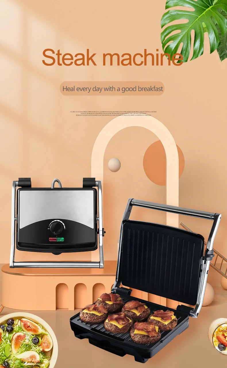 Grilled steak pani sandwich machine household commercial automatic barbecue machine