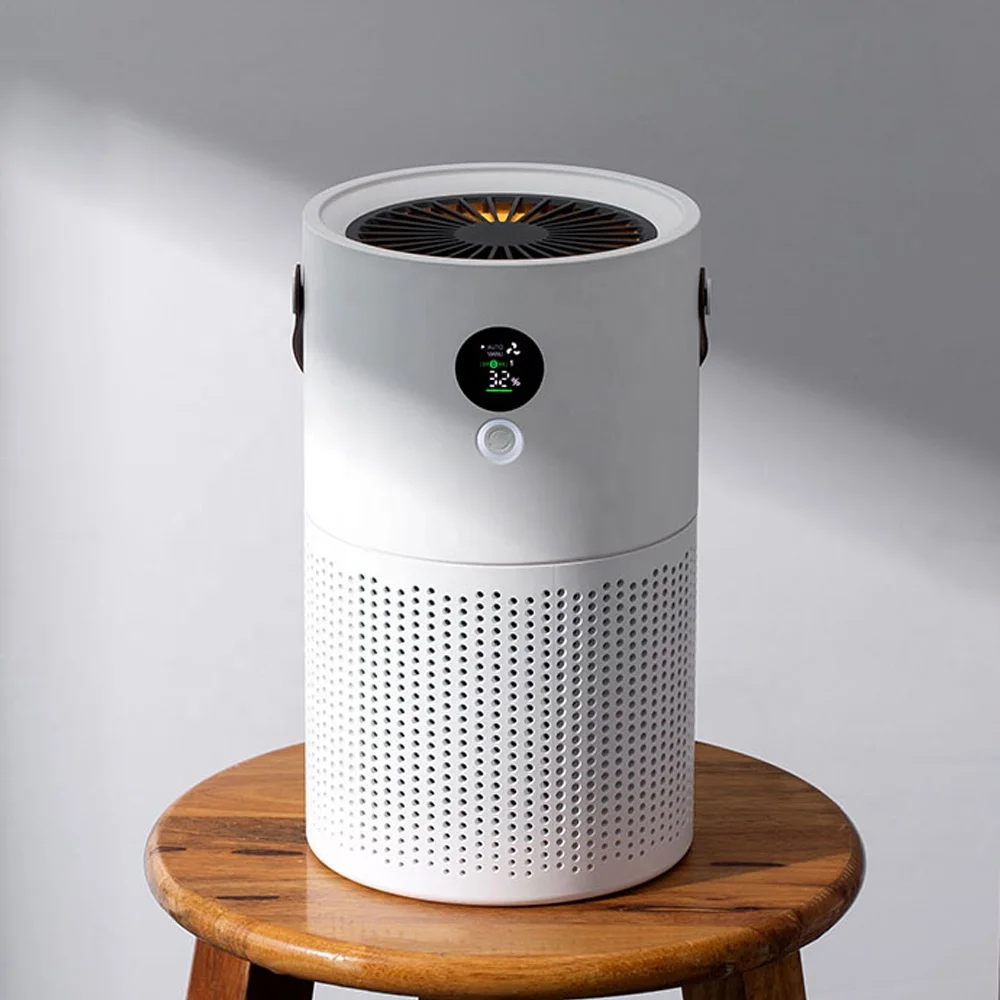 Smart Home Portable desktop air purifier Negative ion Cleaner  LED Display  Mini Air Purifiers with Hepa Filter
