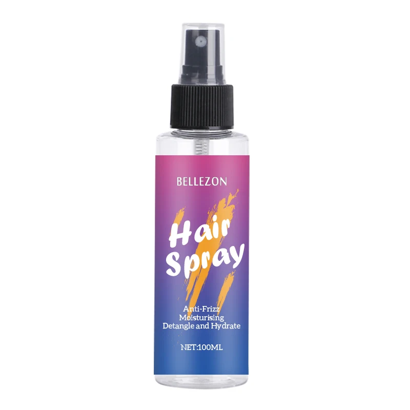 Private Label Natural Shining Moisturizing Anti-frizz Detangle Leave in  Silkening Mist Hair Spray
