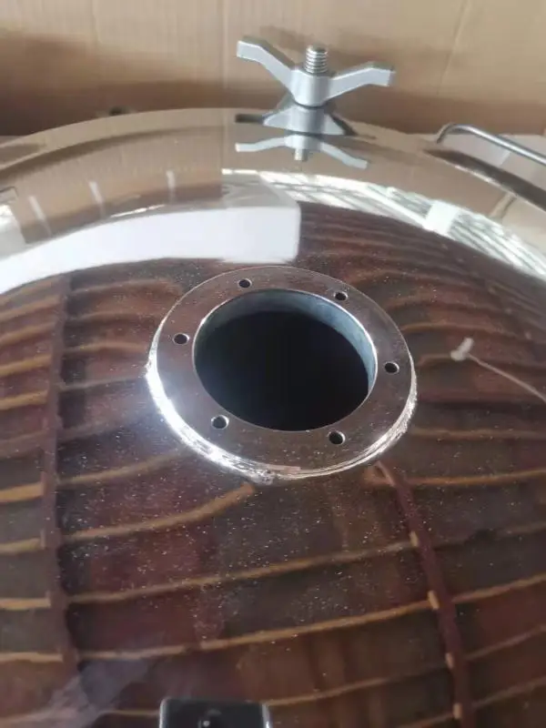 OEM/ODM Mirror Polished  24 inch Sanitary stainless steel SS316L  Round Pressure Manway    240 Series