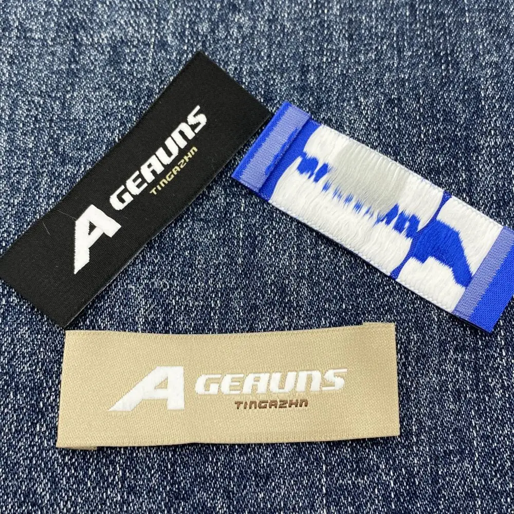High Quality Custom Clothes Woven Tags Neck Label Clothing Labels With Symbols for Clothing