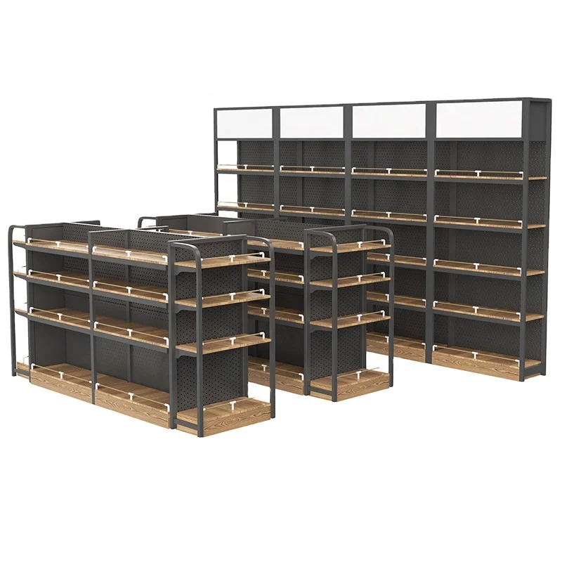 Hot Popular Multi Case Supermarket Shelf Grocery Store Display Racks Supermarket Shelf Gondola Shelving
