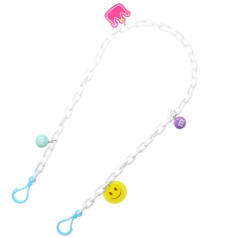  Hot Selling Children Resin Acrylic Face masking lanyard Anti-lost Masking Holder Strap Chain for