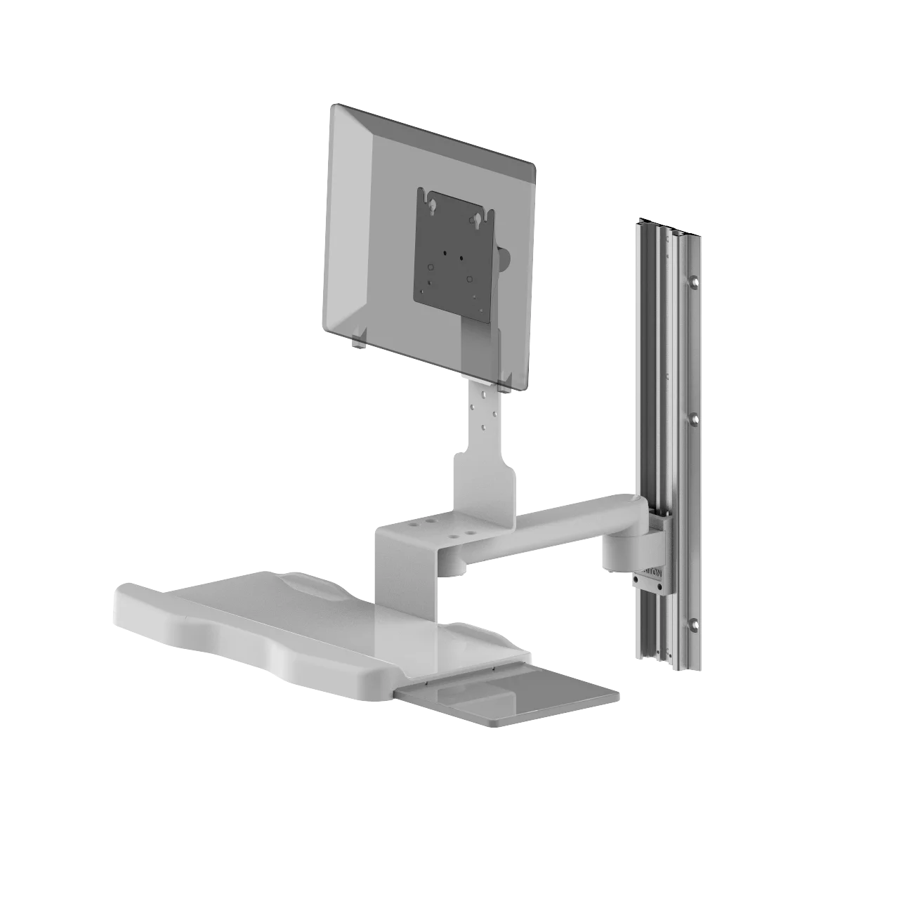 Workstation Wall mount bracket for monitor computer for Hospital medical use rotated support arm