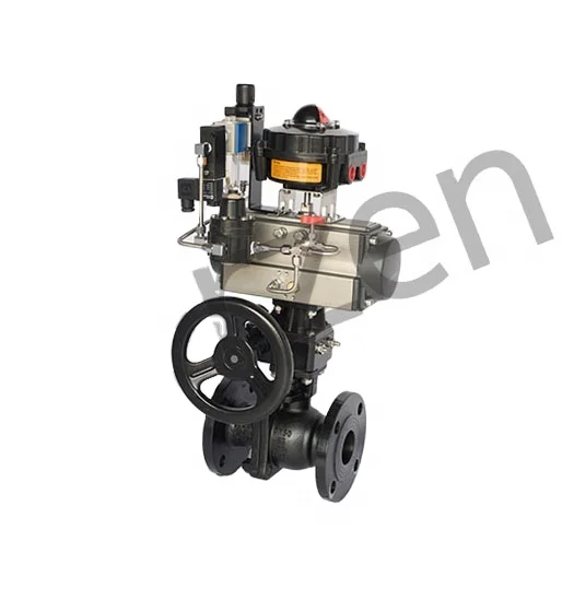 
Hand wheel pneumatic ball valve 