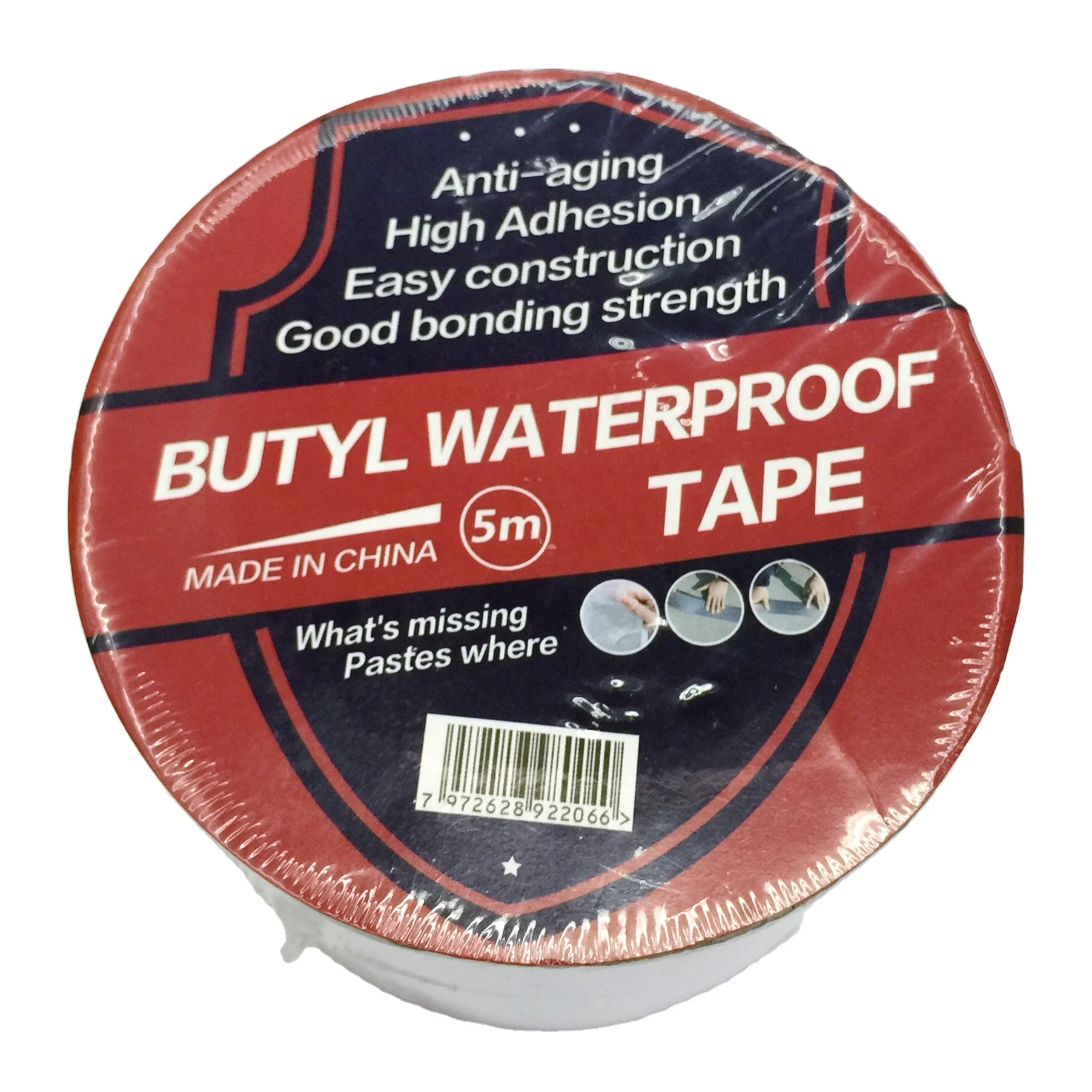Europe hot sale 50mm flashband self-adhesive tape instant watertight seal tape butyl waterproof tape
