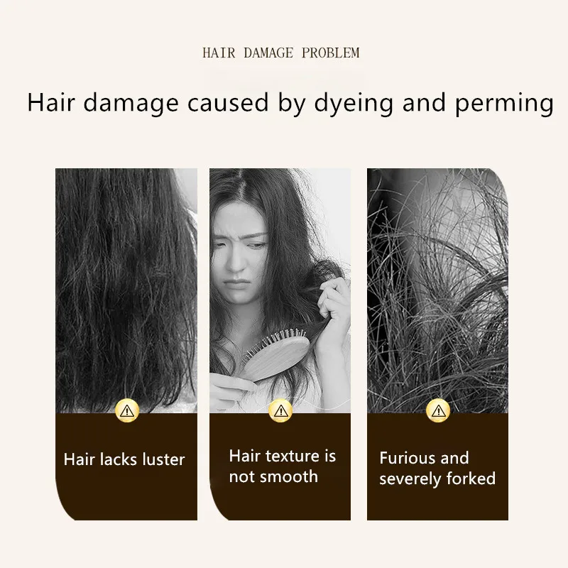 HANBOLI Soft Protein Cream Dyed Scalded Damaged Hair Care Dau xa toc Repair Smooth Hair Mask Deep Care Hair Conditioner