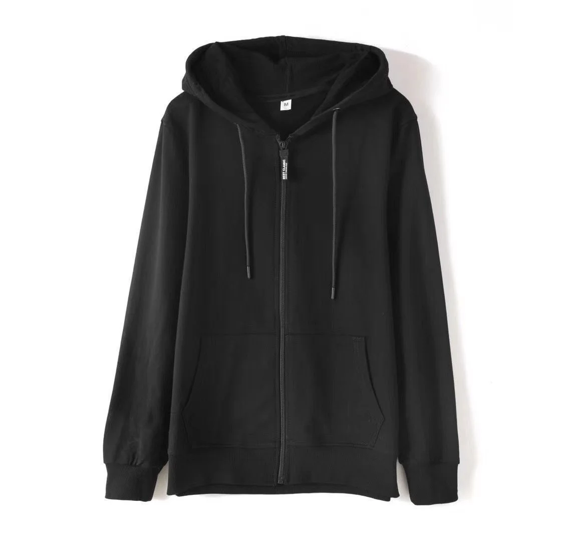 Customizable Unisex Church 90% Cotton Hooded Zip Hoodie Jacket