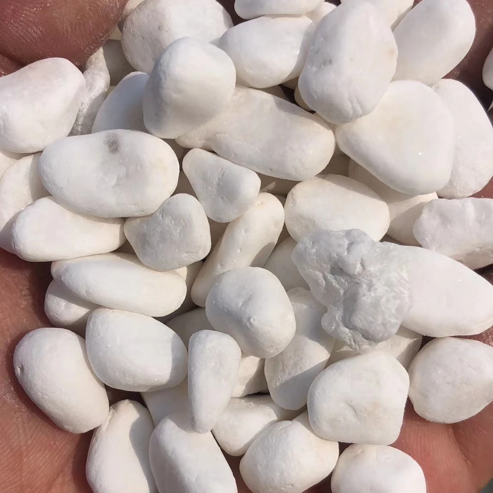 black 3-5cm river stone Decorations Fish Tank Aquarium Gardening Gravel Path Ornament Pebble Stones