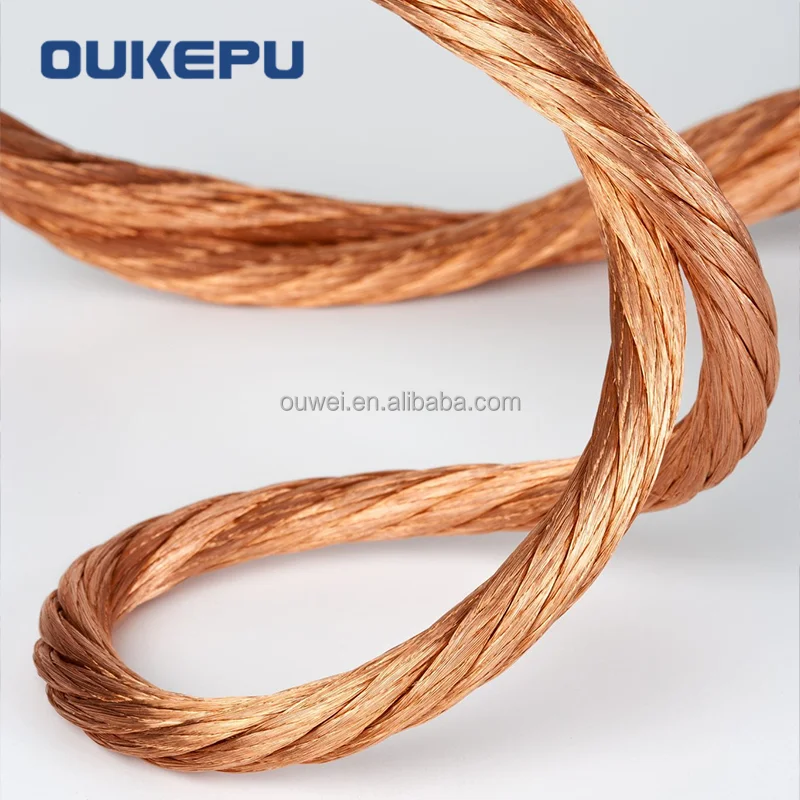 bare stranded braided flexible copper wire OEM