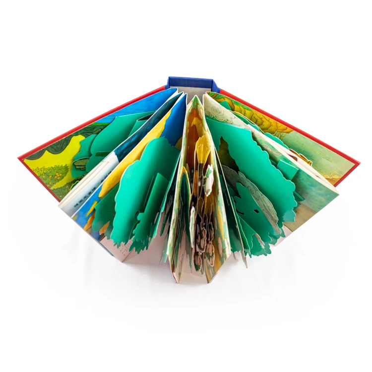 Заводская раскладная доска с принтом на заказ, полноцветная раскраска, 3D раскладная книга