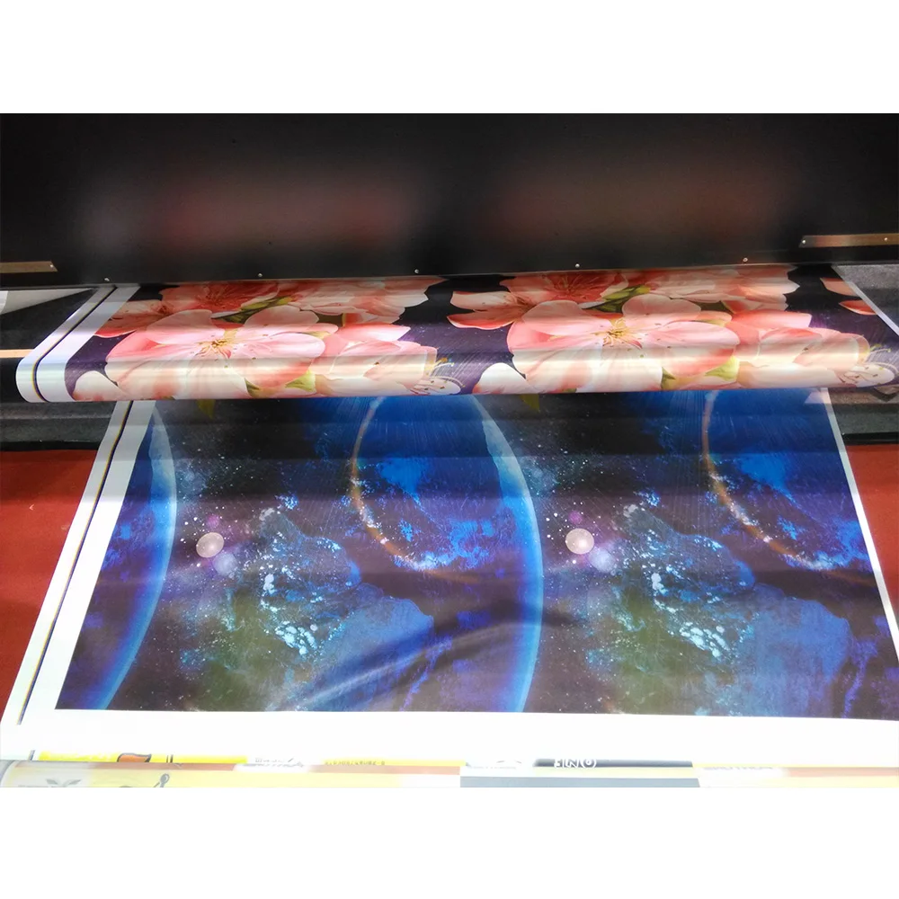 digital flag printing machine with two dx5 head, print on flag directly