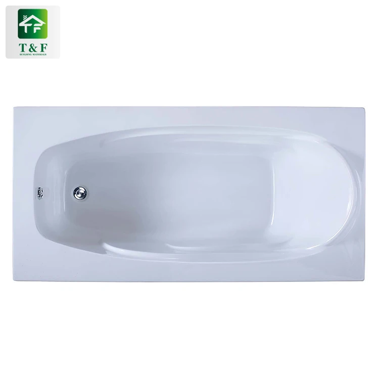 Acrylic Stone Dual-side Skirt (Left Skirt) freestanding 1.7m bathtub rectangle white surface bath tub