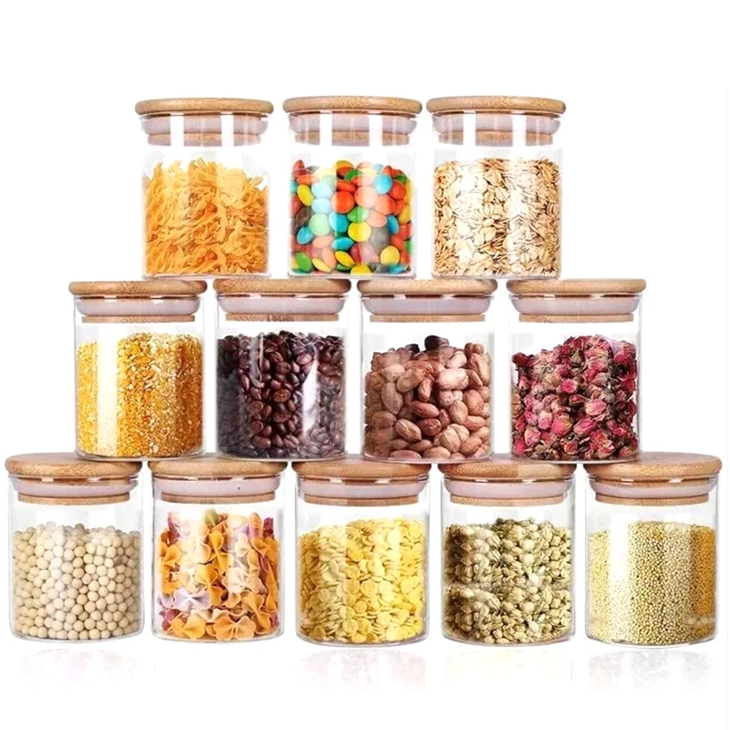 large glass container with lid / baby food glass containers / 5L glass jar