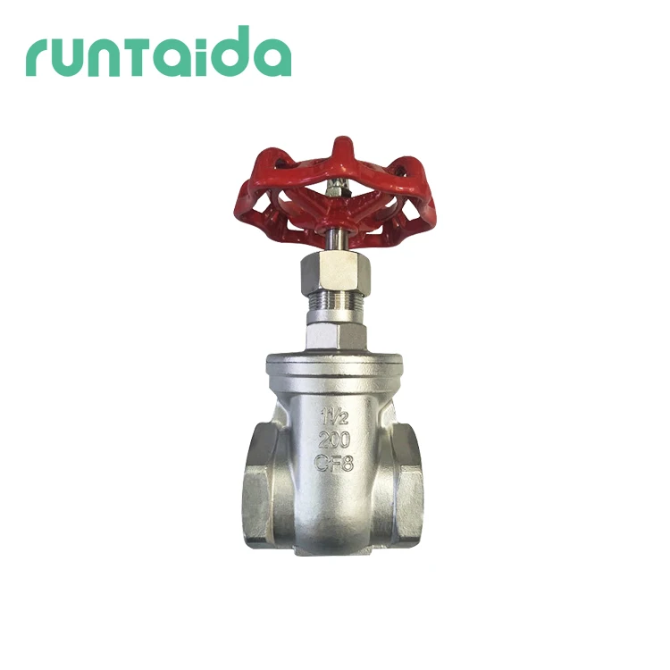 Hard sealing manual type Stainless Steel SS304 316 water thread gate valve