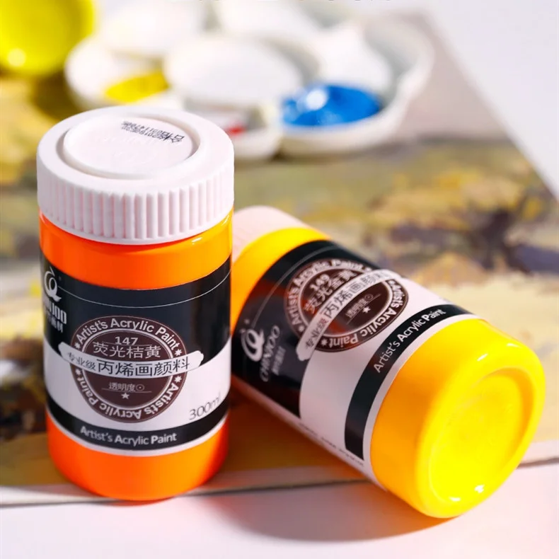 Hot Sale Customized 300ml Non-toxic Multi-color Chinjoo Acrylic Paint For Artist Beginners Drawing