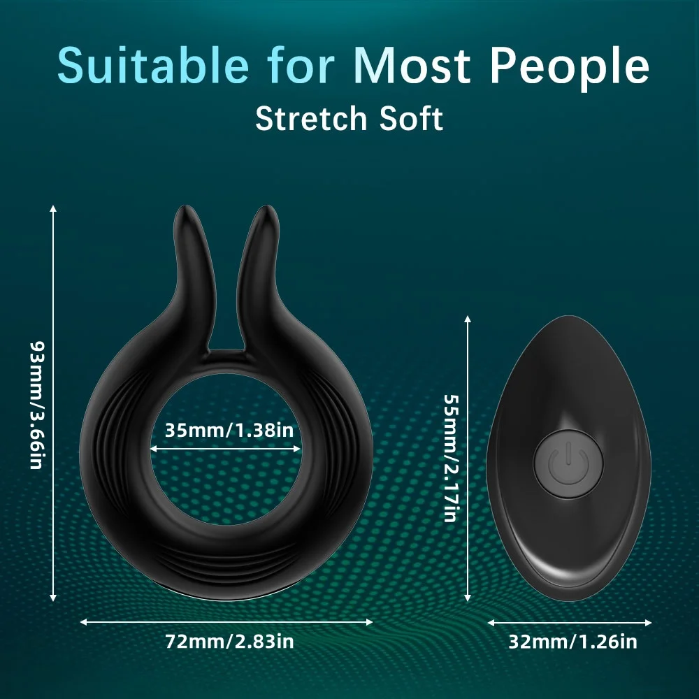 10-frequency vibrating cock ring silicone penis ring vibrator adult toy for male and female sex