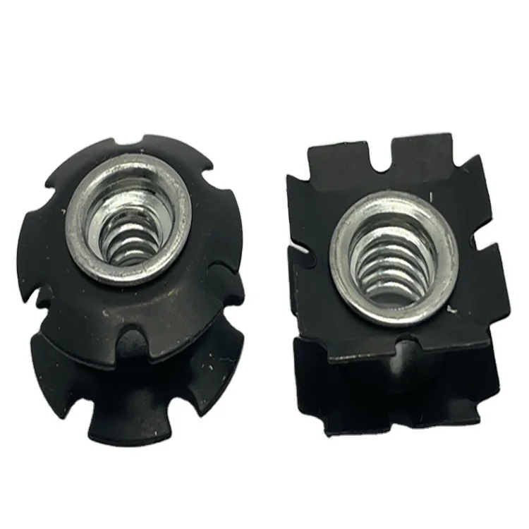 Manufacturer Manganese steel galvanized plum spring M6M8M10 clip nut inside the pipe with star nut insert sunflower clip nut