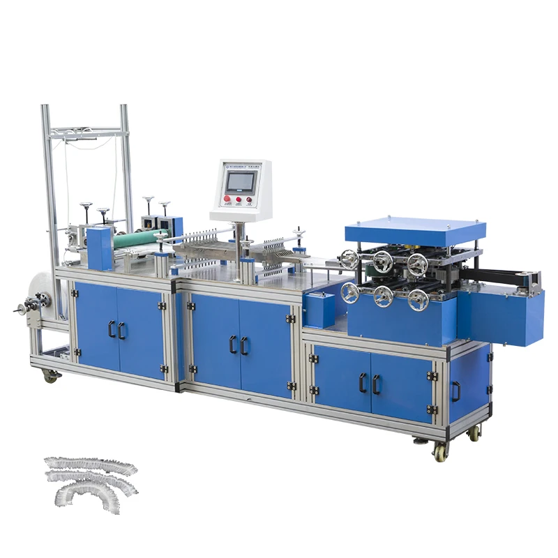 60pcs/min Non woven hygiene medical one time disposable bufflo cap doctor cap kitchen use shower cap making machine
