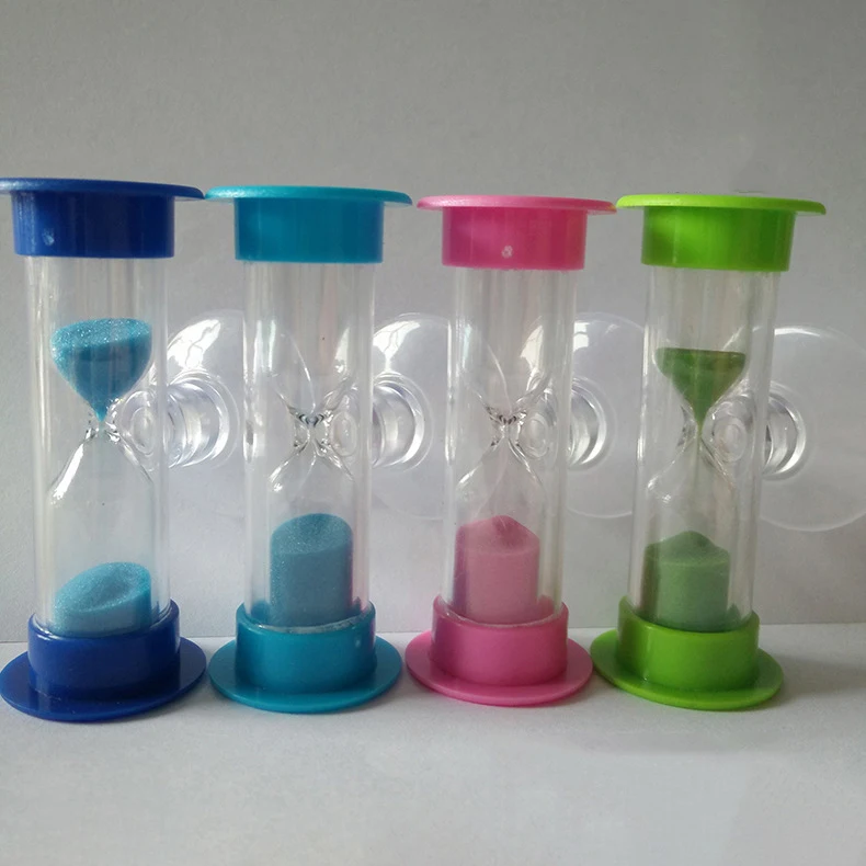 wholesale  15/30/60 seconds sand timer mini hourglass sand timer with suction for kids game timer kitchen use