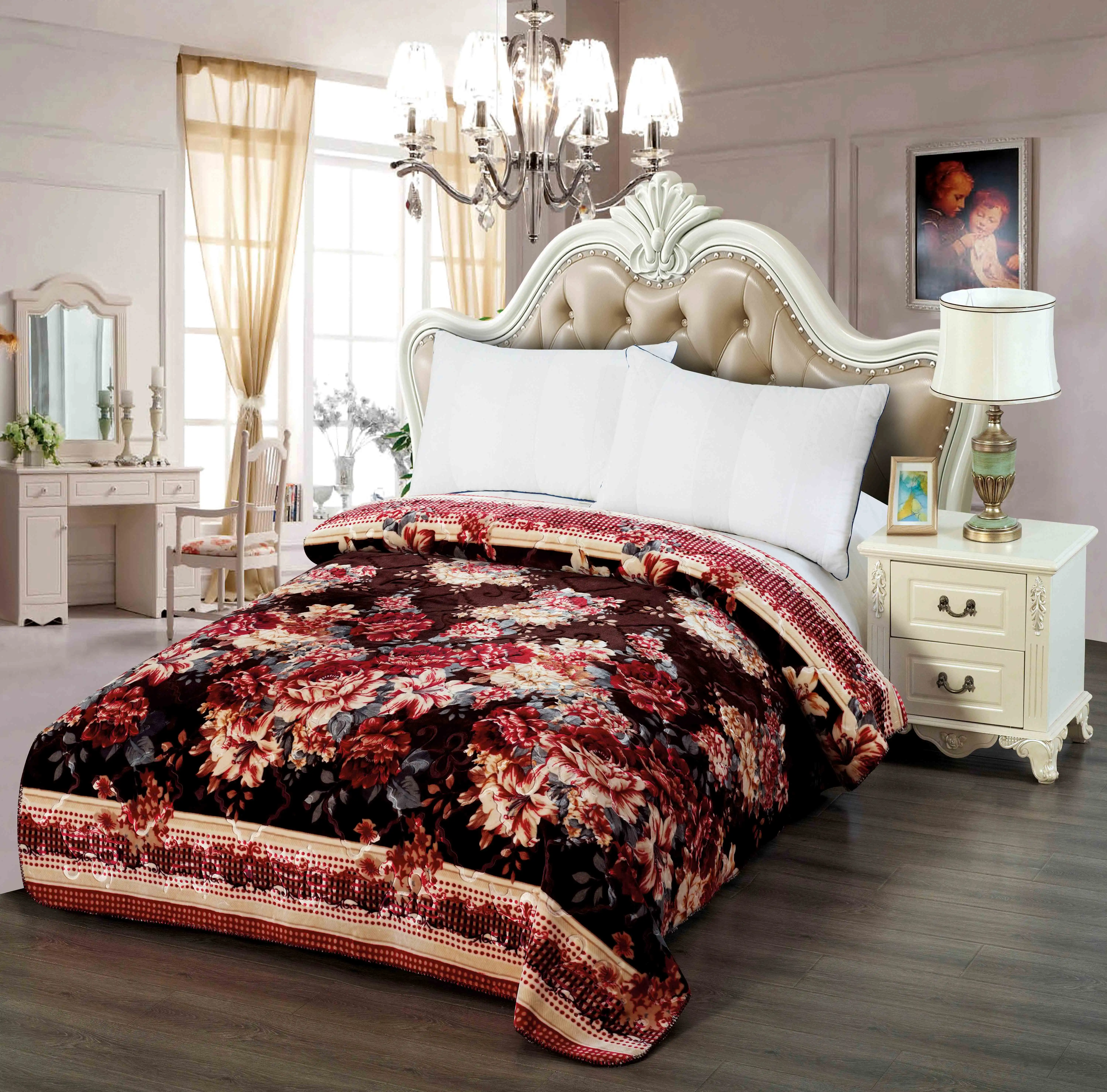 Turkish Wholesale Manufacturer Factory Direct Price Super Soft Flannel Throw Blanket for Home Use