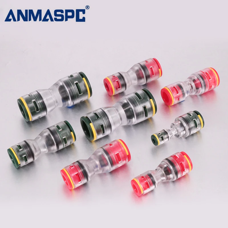 Push fit Female Reducer MicroDuct Connector (BRE5mm-to-3mm)  for direct install of  HDPE tube. Reduce the tube OD