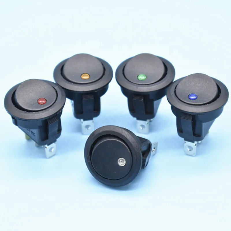 China 30A Rocker Switch Round 12V On-Off Spst Push Button Switch