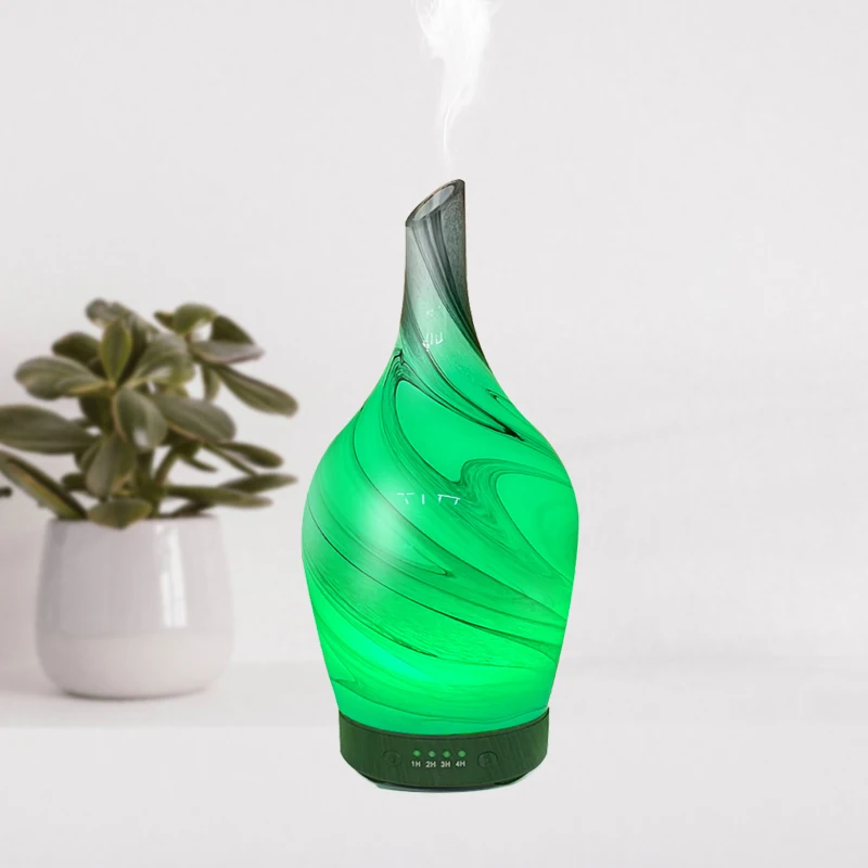 air humidifier led aroma glass  luxury essential oil best air purifier diffuser for beauty shop bulb aroma diffuser