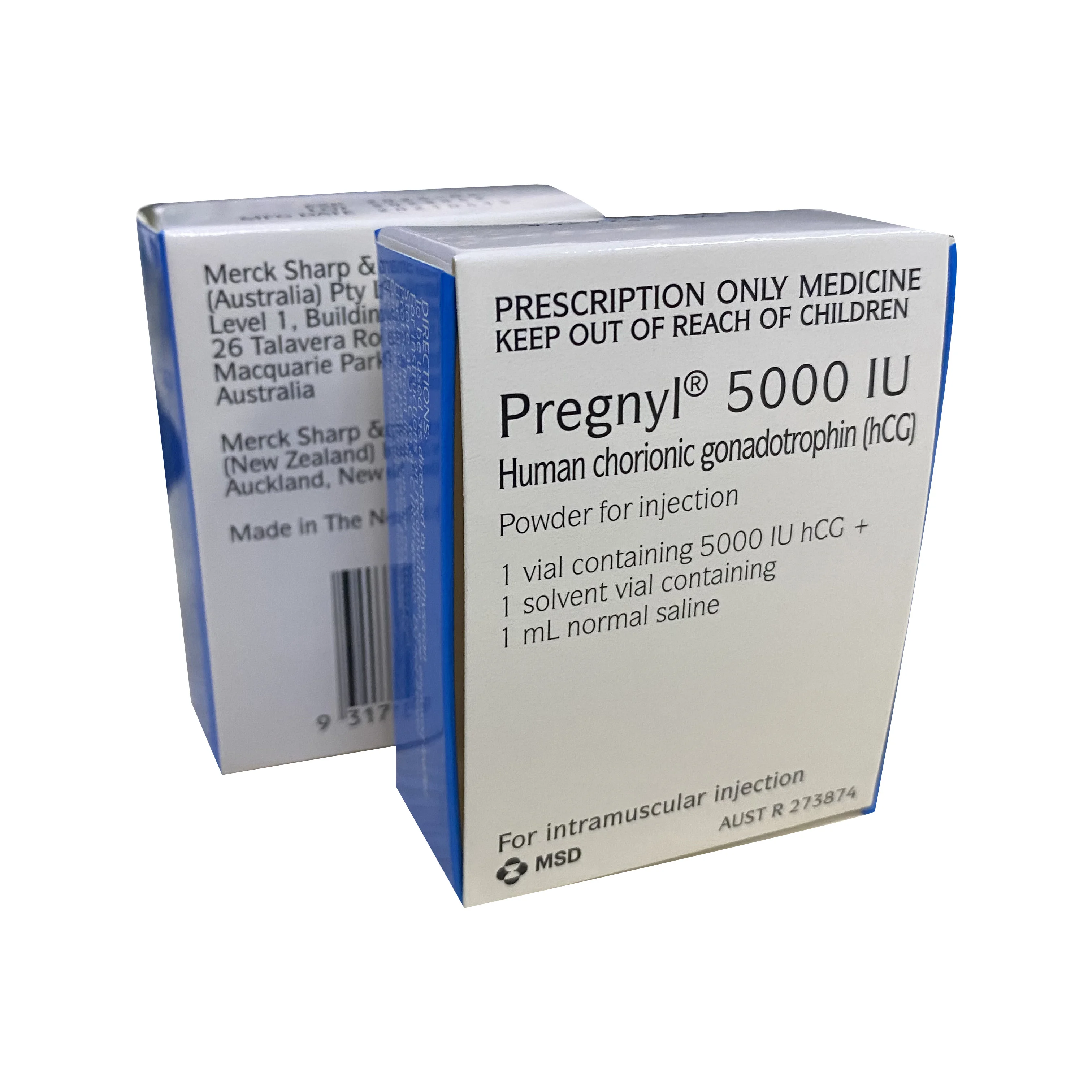 Customize Pharmaceutical Peptides bodybuilding hcg 5000iu injection vial box packaging