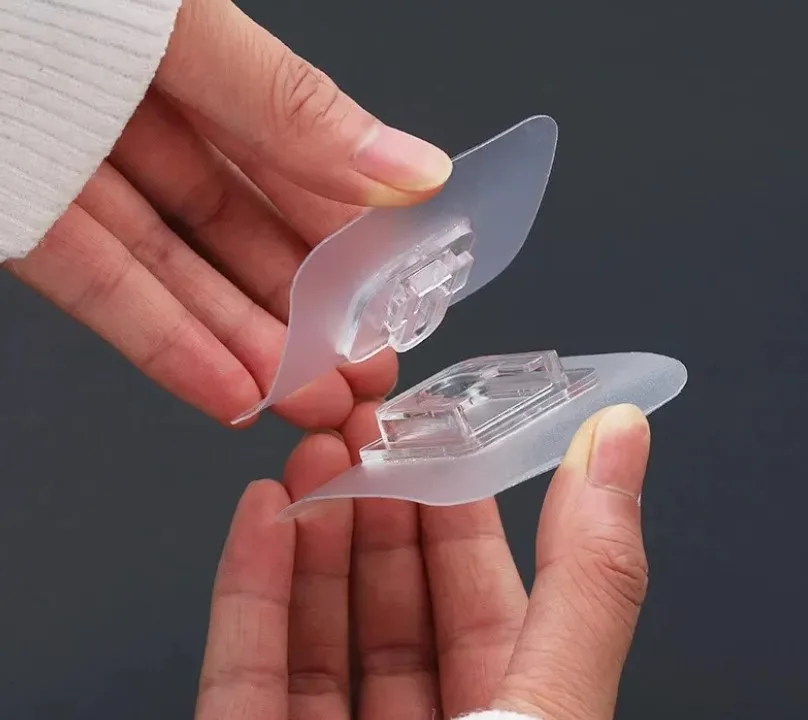 Hot Sell Double Sided Adhesive Wall Hooks Hanger Transparent Suction Cup Sucker Hook Double-Sided Adhesive Wall Hooks