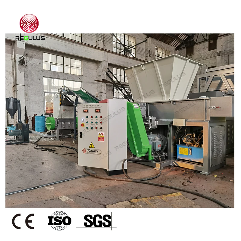 Various Plastic Films Shredding Device PP PE LDPE HDPE Plastic Shredder machine