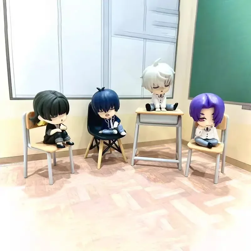 4Pcs/set  Blue Lock Figure Nagi Seishiro Isagi Yoichi Mikage Reo Manga Collection Model PVC Anime Figure Statues For Kids