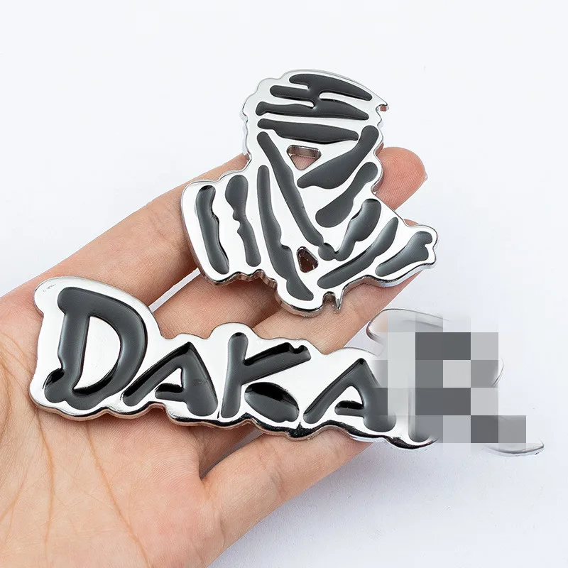 Wholesale customization 3D metal car stickers emblem Badge Body sticker DAKAR Car Emblems For  Trunk Tag  Car modified logo