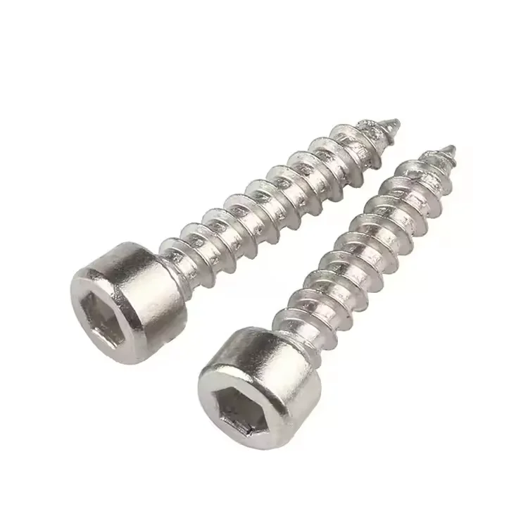 304 stainless steel cylindrical head hexagonal self-tapping screws hexagonal screws M2M2.6M3M3.5M4M5