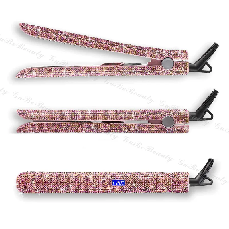 Gubebeauty AMZ hot 2 in 1 hair straightener curler wand electric mini flat iron fast hair straightener for homeuse with FCC&CE