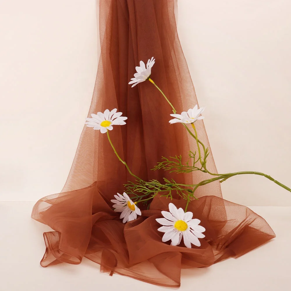 Wholesale Popular Soft 100% Nylon American Tulle Fabric Wedding Robe Fabric For Lady Skirt