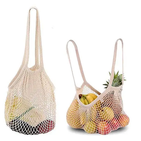 Reusable Produce Eco-Friendly Net Shopping Bag Mesh Vegetable Bag